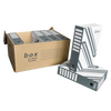 Kép 3/4 - Archíváló konténer karton doboz fedeles 54x36x25cm, felfelé nyíló tetővel Fornax