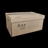 Kép 1/4 - Archíváló konténer karton doboz fedeles 54x36x25cm, felfelé nyíló tetővel Fornax
