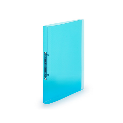 Gyűrűskönyv A4, 2 gyűrűs 2cm gerinc áttetsző PP, Karton P+P Lines kék