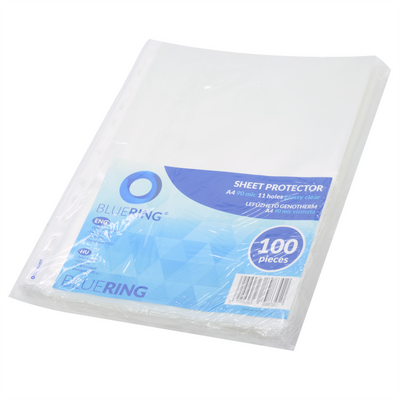Genotherm lefűzhető, A4, 90 micron víztiszta 100 db/csomag, Bluering®