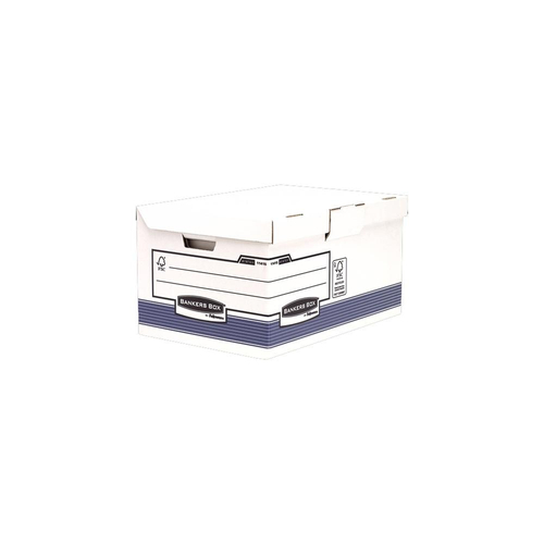 Archiváló konténer csapófedéllel, 310 x 390 x 560 mm., Bankers Box System BY Fellowes® 10 db/csomag, kék