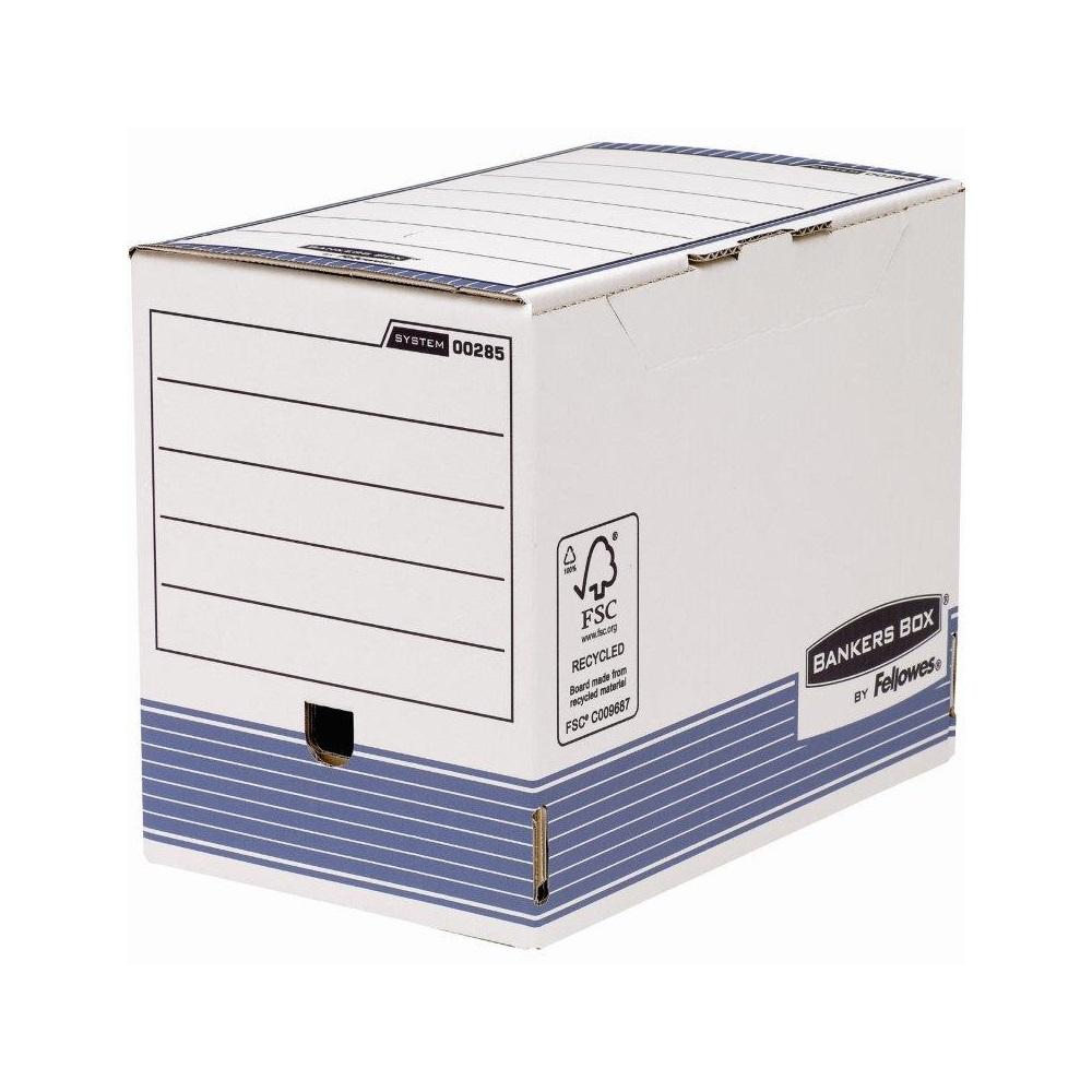 Archiváló doboz 200mm, Fellowes® Bankers Box System, 10 db/csomag, kék