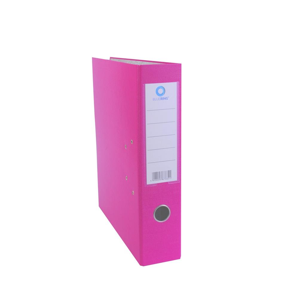 Iratrendező A4, 7,5cm,lapraszerelt, Bluering® Economy rózsaszín
