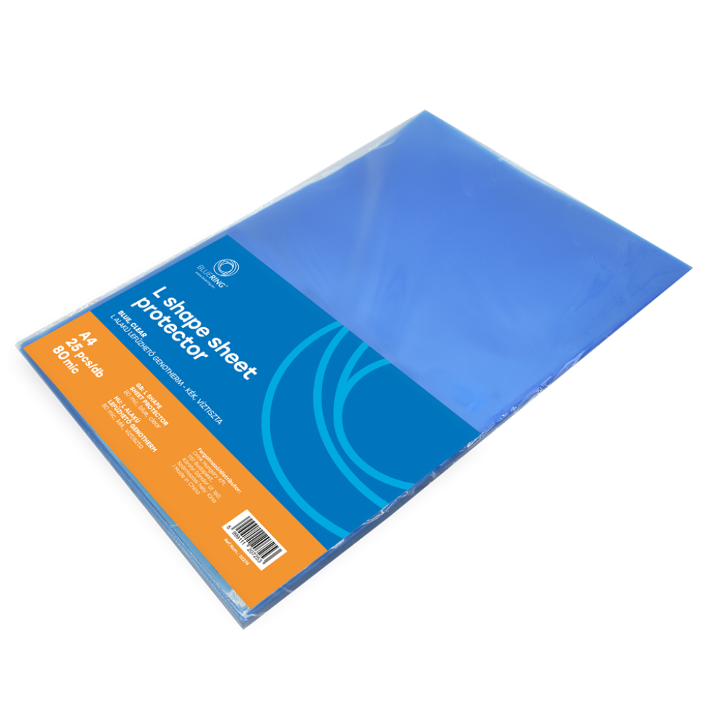 Genotherm `L` A4, 80 micron kék 25 db/csomag, Bluering®,
