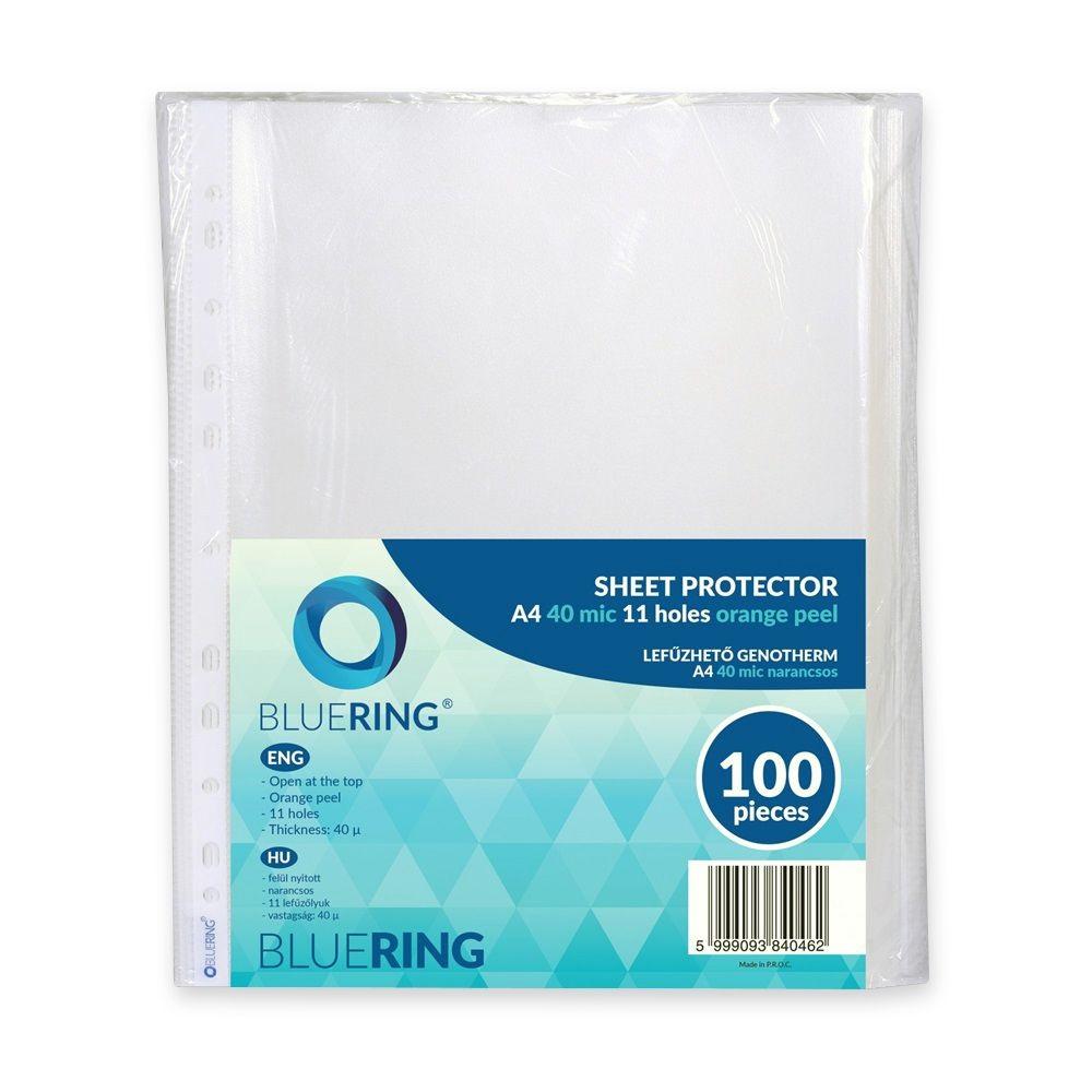 Genotherm lefűzhető, A4, 40 micron narancsos Bluering® 100 db/csomag, 